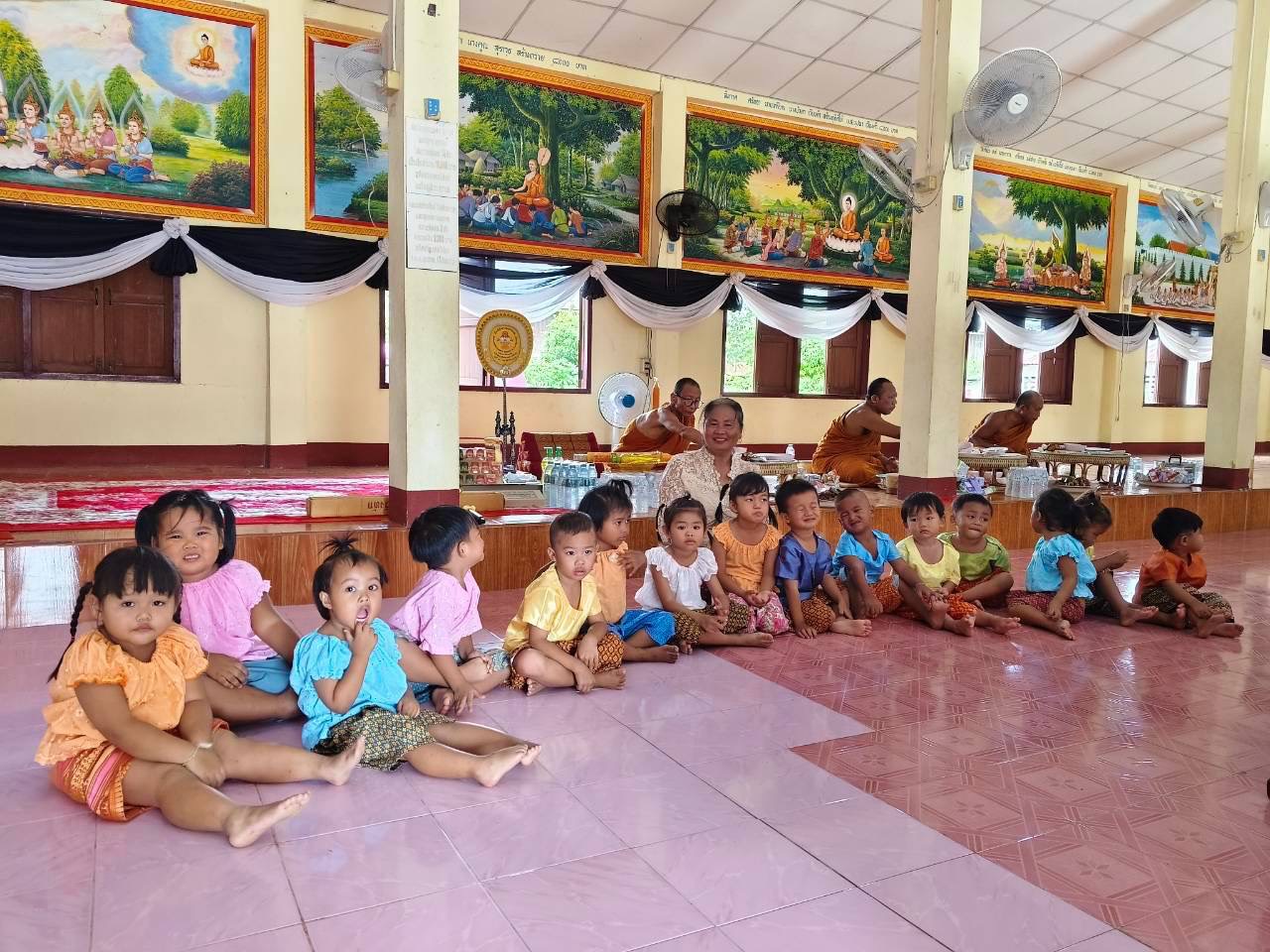 ศูนย์พัฒนาเด็กเล็กวัดบ้านเทิน ร่วมกิจกรรมถวายเทียนพรรษา  ณ วัดบ้านเทิน ตามโครงการถวายเทียนพรรษาประจำปี พ.ศ.2569
